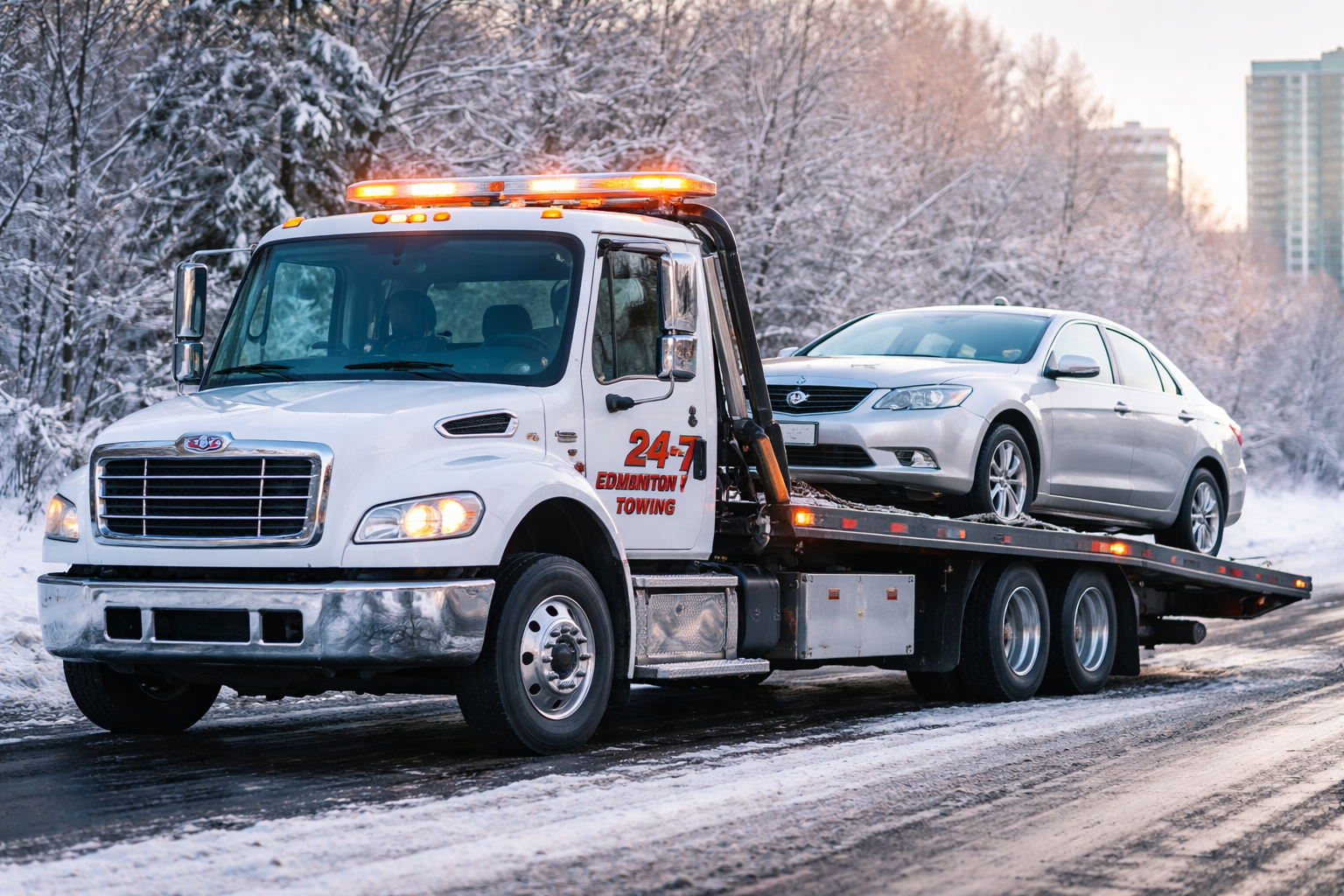 How Edmonton Drivers Can Stay Safe During Roadside Emergencies With 24 Hour Towing Support